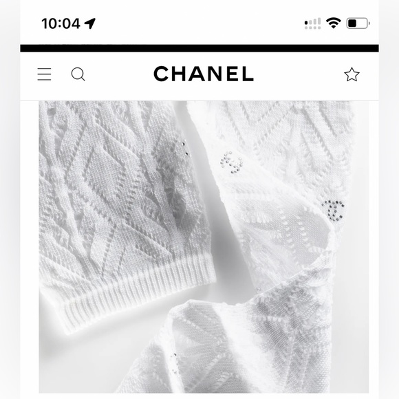 Argyle crystal cc chanel socks bets fits 5-7 Italy soft luxurious I have in Blk - Picture 7 of 9